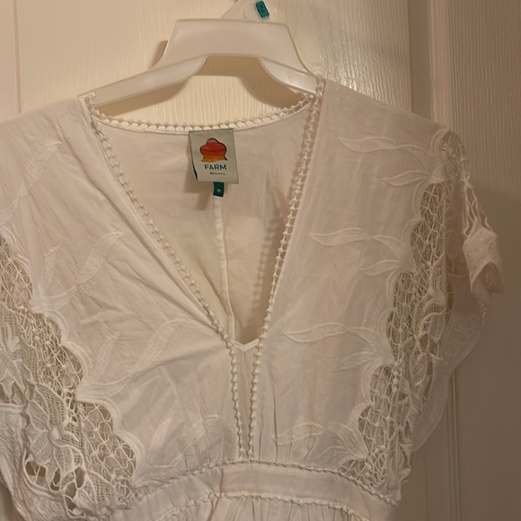 Farm Rio Elegant White Lace Dress - Picture 4 of 5